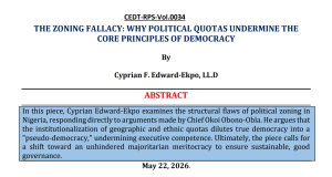 THE ZONING FALLACY: WHY POLITICAL QUOTAS UNDERMINE THE CORE PRINCIPLES OF DEMOCRACY