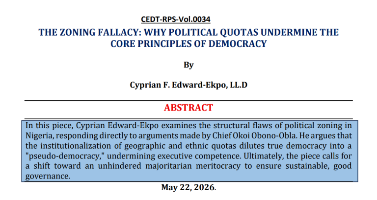 THE ZONING FALLACY: WHY POLITICAL QUOTAS UNDERMINE THE CORE PRINCIPLES OF DEMOCRACY