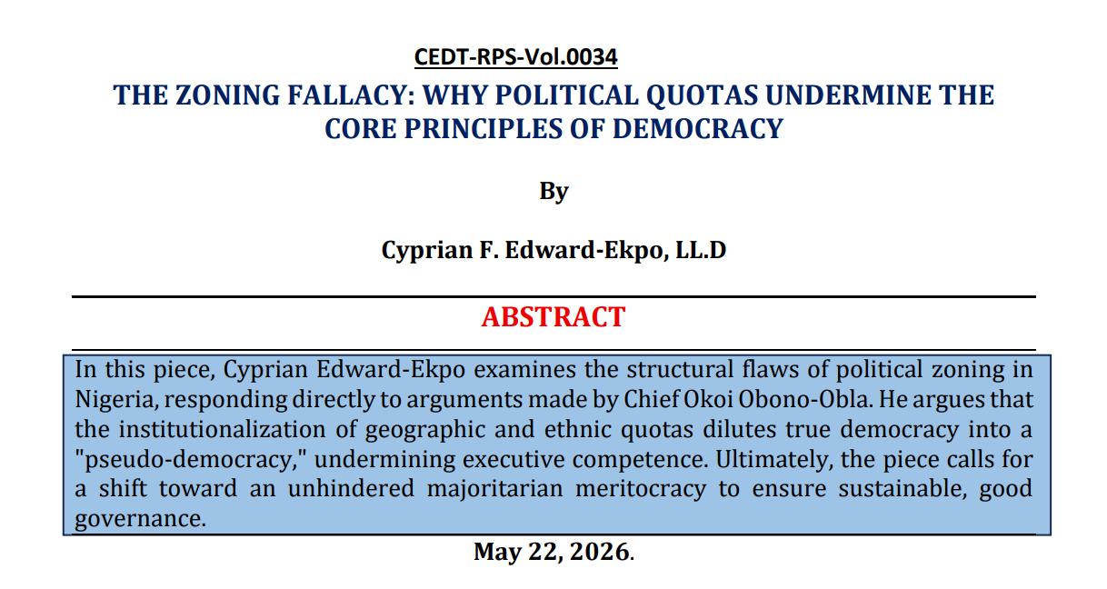 THE ZONING FALLACY: WHY POLITICAL QUOTAS UNDERMINE THE CORE PRINCIPLES OF DEMOCRACY